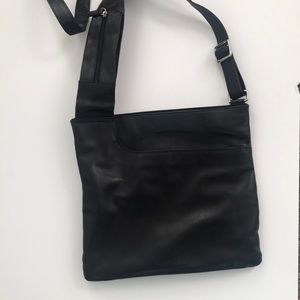 black leather Radley London crossbody